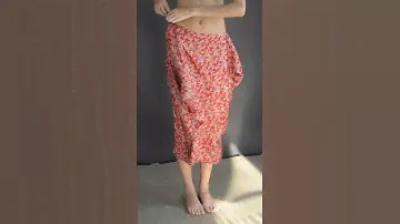 ddoo collective    long pareo skirt bloom