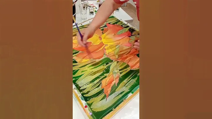 Мастер-класс в студии батика Ирины Перелëшиной #батик #росписьшелка #silkpainting #росписьпошелку