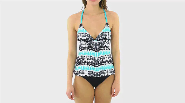 Adidas Tiered Tie Dye Tankini Top | SwimOutlet.com