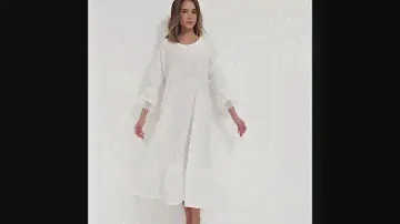 Сорочка белая с кружевом