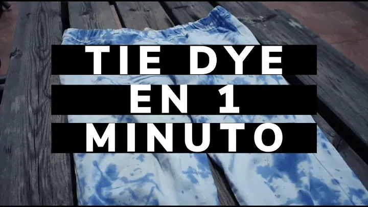 TIE DYE | Pantalones en 1 minuto ✨ Super FÁCIL | DIY manualidades