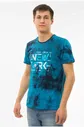 Футболка мужская батик синий