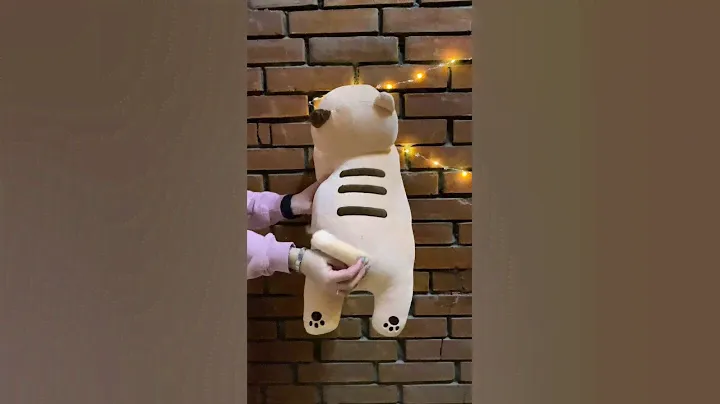 Мягкая игрушка подушка "Кот Батон", brown, 60 см
