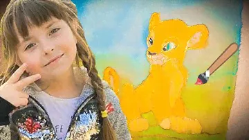 Батик/ Король Лев / Рисуем Налу / Роспись ткани /