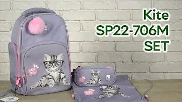 Розпаковка Kite рюкзак + пенал + сумка для взуття (SET_SP22-706M)