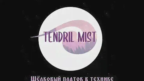 Шёлковый платок в технике батик