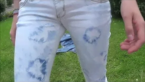 DIY Acid Wash und Batik Jeans