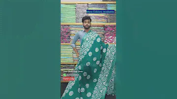 Cotton Linen Batik saree #linensarees #batik