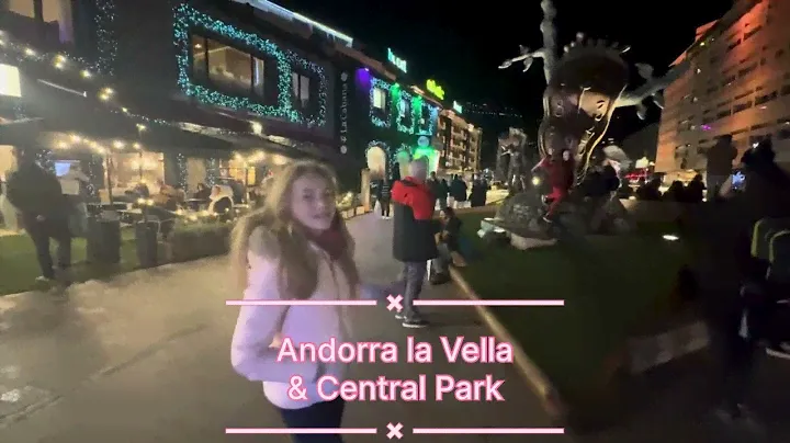 Шоу фонтанов в центре Андорры 🇦🇩Гуляю по Andorra La Vella и по парку🤩✨Julia Cafe ☕️🍰