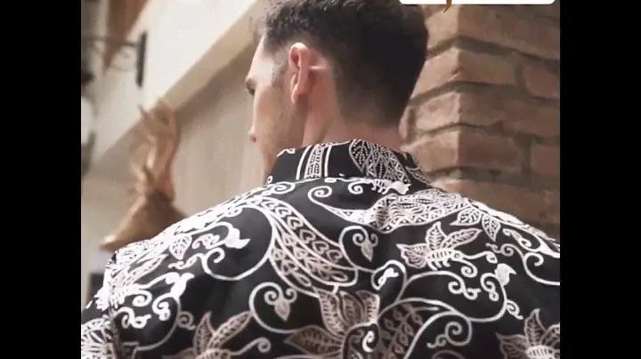 Indonesian Men Batik, Batik Shirt Men, Long Sleeve with Exclusive Pattern Batik java