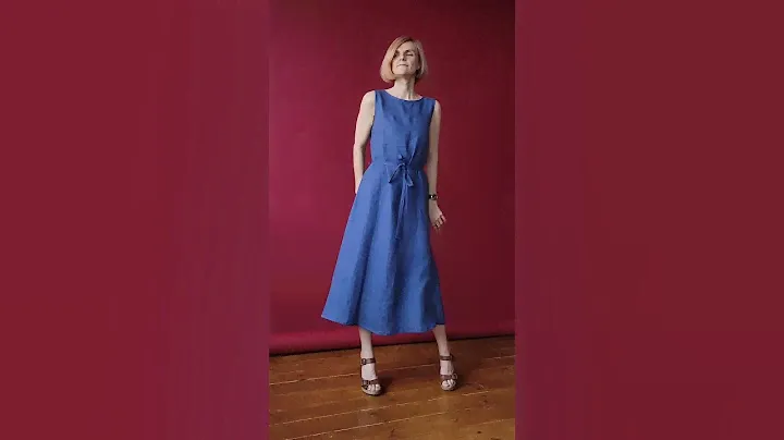 Платье сарафан льняной Moredress #женскаяодежда #льняноеплатье